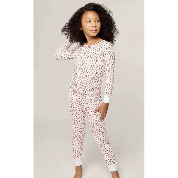 Petite Plume Other - Petite Plume Snug Fit Cherry Pajama Set Size 12 EUC